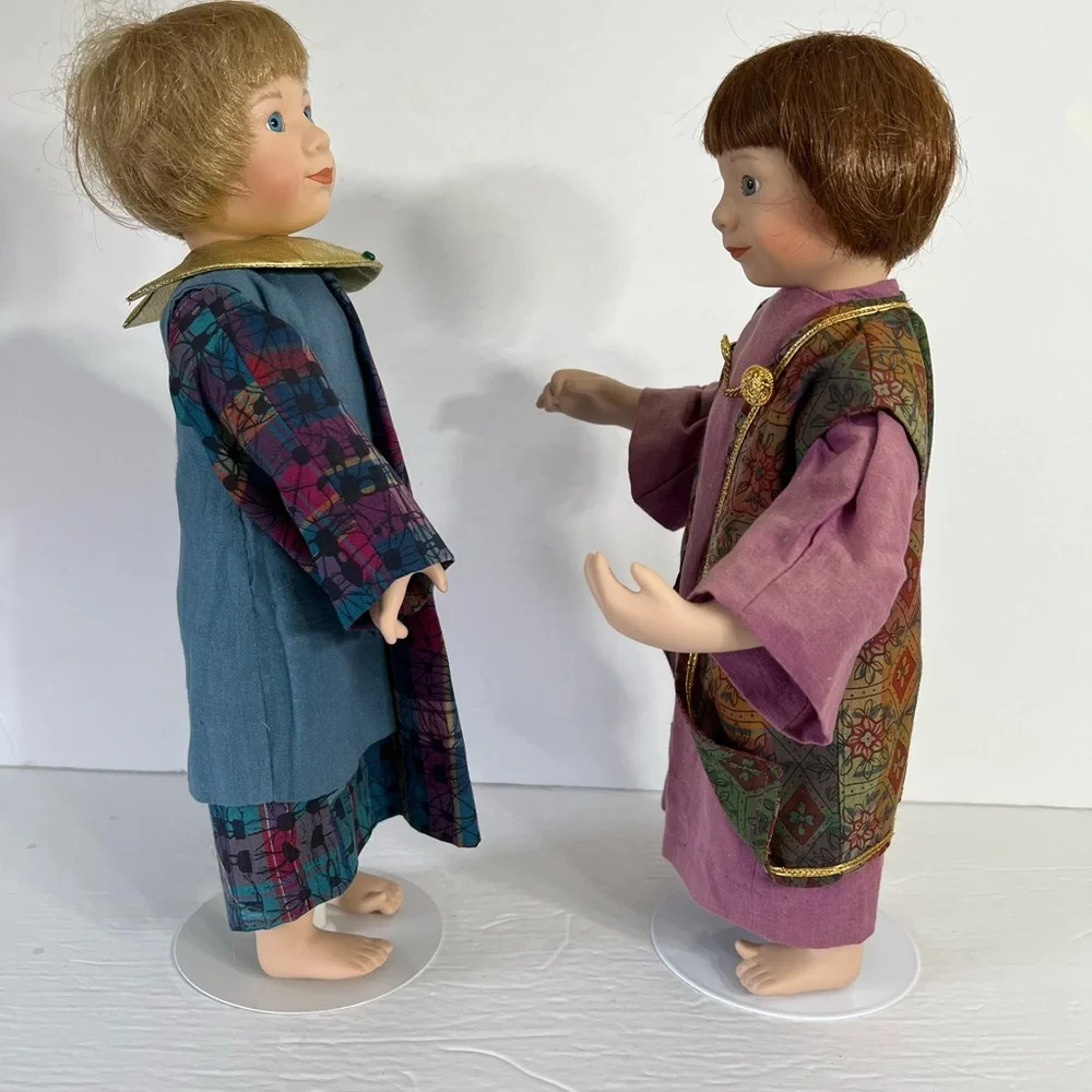 Vintage Ashton Drake Porcelain Doll Prince King Lot of 2 Dolls 12